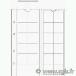 5 pages OPTIMA M24 pour monnaies 34 mm LEUCHTTURM