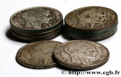 Lot de 10 pièces de 10 francs Turin, ARGENT 1929 - 1939 F.360/-