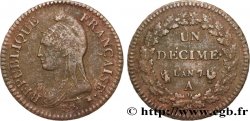 Un décime Dupré, grand module 1799 Paris F.129/22