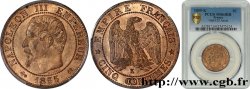 Cinq centimes Napoléon III, tête nue 1855 Bordeaux F.116/25