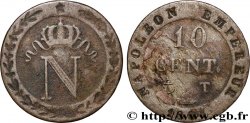 10 cent. à l N couronnée 1808 Nantes F.130/8