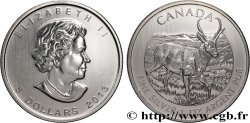 ARGENTO INVESTIMENTO 1 Oz - 5 Dollars Proof Elisabeth II / Antilocapre 2013