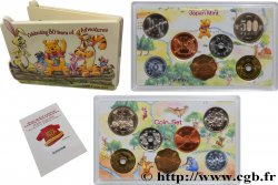 JAPAN Série 6 monnaies FDC + 1 jeton - 80th anniversaire de Winnie l’Ourson 2006