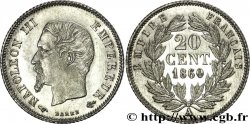 20 centimes Napoléon III, tête nue 1860 Paris F.148/14