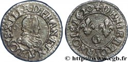 LOUIS XIII LE JUSTE Denier tournois, type 1 de Poitiers, buste A 1620 Poitiers
