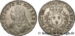 LOUIS XV DIT LE BIEN AIMÉ Écu aux branches d olivier, buste habillé 1733 Tours
