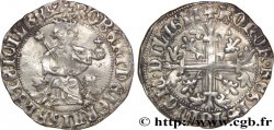 ITALY - KINGDOM OF NAPLES - ROBERT OF ANJOU Carlin d argent, gillat ou robert n.d. Naples