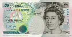 5 Pounds ENGLAND  1990 P.382Aa UNC-