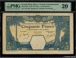 50 Francs GRAND-BASSAM FRENCH WEST AFRICA (1895-1958)  1924 P.09Db F