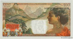 2 NF sur 100 Francs La Bourdonnais SAINT PIERRE E MIQUELON  1960 P.32 FDC