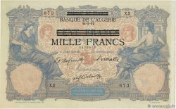 1000 Francs sur 100 Francs TúNEZ  1942 P.31 SC+