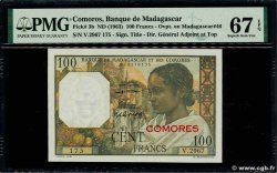 100 Francs COMOROS  1960 P.03b2 UNC