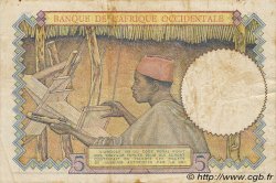5 Francs FRENCH WEST AFRICA  1941 P.25 fSS