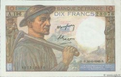 10 Francs MINEUR FRANCE  1949 F.08.22 AU