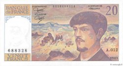 20 Francs DEBUSSY FRANCIA  1983 F.66.04A12 SC+