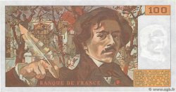 100 Francs DELACROIX modifié FRANCE  1984 F.69.08a XF