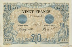 20 Francs NOIR FRANKREICH  1904 F.09.03 fSS