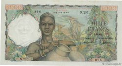 1000 Francs FRENCH WEST AFRICA  1955 P.48 XF+