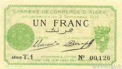 1 Franc ARGELIA Alger 1914 JP.137.03 FDC