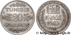 TUNISIA - FRENCH PROTECTORATE 20 Francs au nom du Bey Ahmed an 1353 1934 Paris