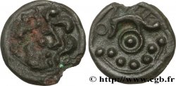 GALLIA BELGICA - SUESSIONES (Area of Soissons) Potin au sanglier, au torque et aux globules