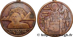ÉGYPTE - RÉPUBLIQUE D ÉGYPTE Médaille, Sphinx et pyramides de Khéops