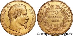 20 francs or Napoléon III, tête nue 1854 Paris F.531/2