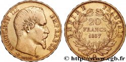 20 francs or Napoléon III, tête nue 1857 Paris F.531/12