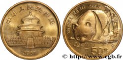 OR, PALLADIUM ET PLATINE INVESTISSEMENT 1/2 oz - 50 Yuan Panda 1987 