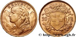 OR, PALLADIUM ET PLATINE INVESTISSEMENT 20 Francs  Vreneli  1935 Berne