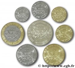 ÉTATS DE L AFRIQUE CENTRALE série de 8 monnaies 1, 2, 5, 10, 25, 50, 100 et 500 Francs CEMAC fruits tropicaux 2006 Paris