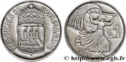 SAINT-MARIN 1 Lire armes / femme au drapeau 1973 