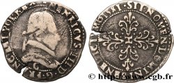 HENRI III Demi-franc au col plat 1581 Saint-Lô