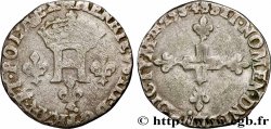 HENRI III Double sol parisis, 2e type 1584 Troyes